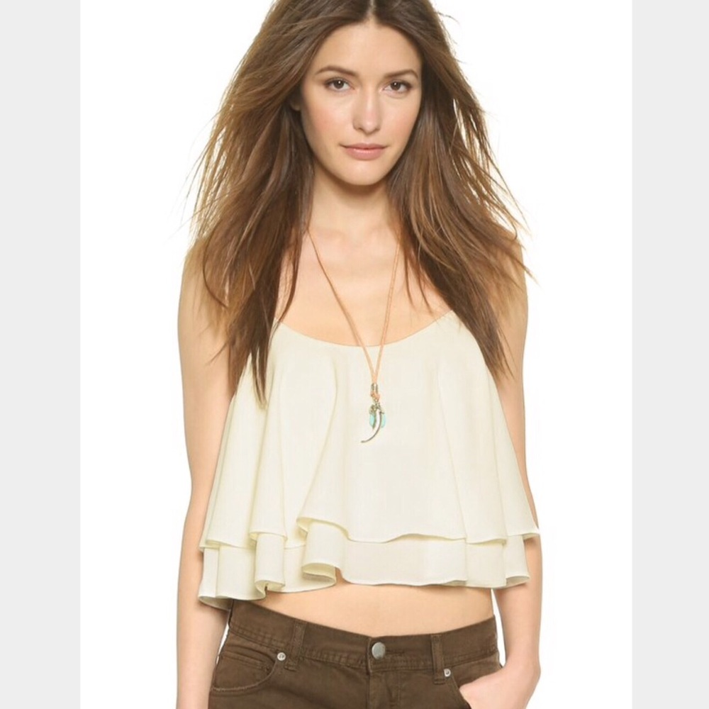 NWT Free People Tropical Wave Crop Top